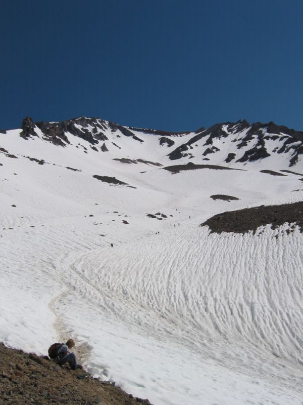 Shasta 32 - Looking back up, half way inbetween Horsecamp an